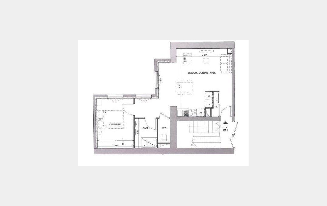 Annonces CROIXROUSSE : Apartment | LYON (69005) | 45 m2 | 273 000 € 