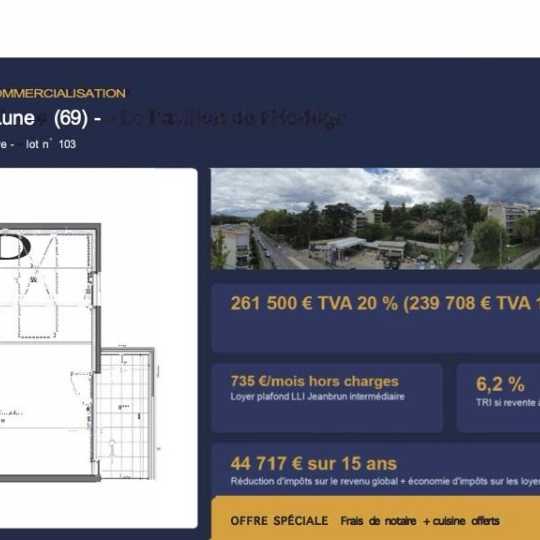  Annonces CROIXROUSSE : Apartment | TASSIN-LA-DEMI-LUNE (69160) | 42 m2 | 239 708 &euro; 