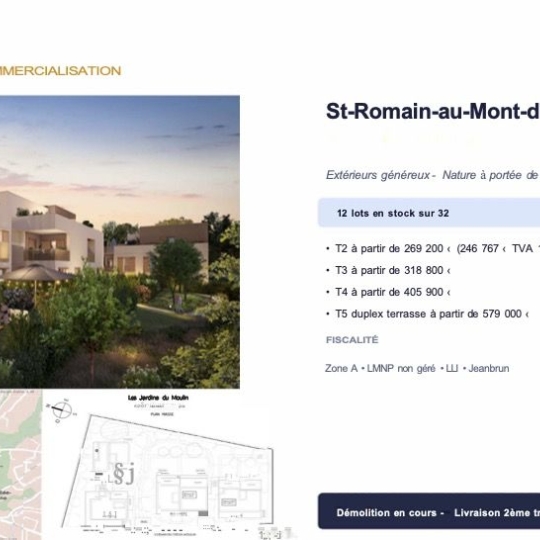  Annonces CROIXROUSSE : Apartment | SAINT-ROMAIN-AU-MONT-D'OR (69270) | 41 m2 | 246 767 &euro; 