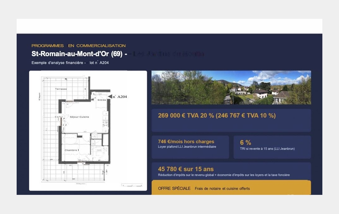 Annonces CROIXROUSSE : Apartment | SAINT-ROMAIN-AU-MONT-D'OR (69270) | 41 m2 | 246 767 &euro; 
