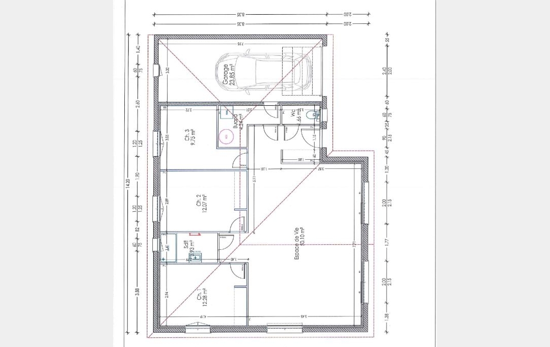 Annonces CROIXROUSSE : House | GENAS (69740) | 94 m2 | 439 000 &euro; 